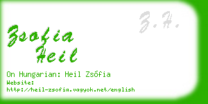 zsofia heil business card